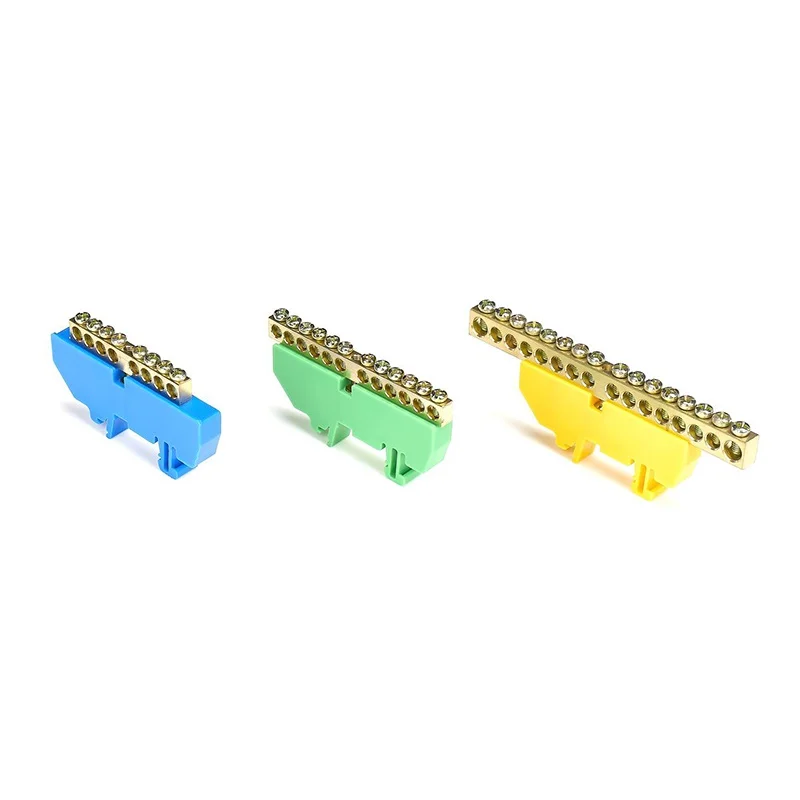 A02 Brass Din Rail Electrical Neutral Bar Link