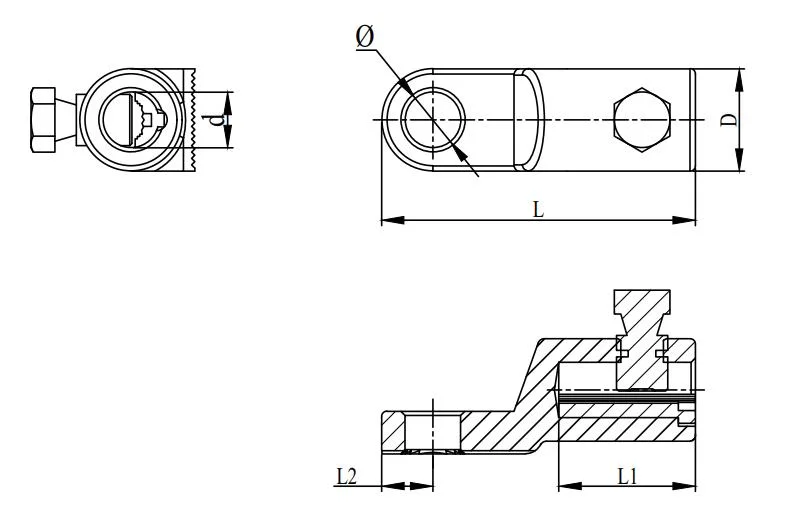 Aluminum Mechanical Lug BLMT series Terminals & lugs (8)