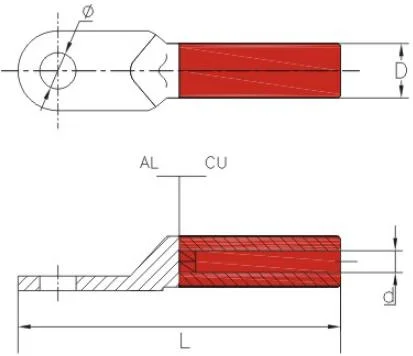 Bimetal lugs DLT series Terminals & lugs (3)