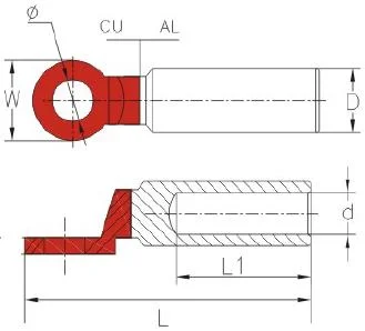 Bimetal lugs DTL 2 series Terminals & lugs (5)