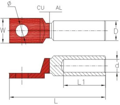 Bimetal lugs DTL 2S series Terminals & lugs (6)