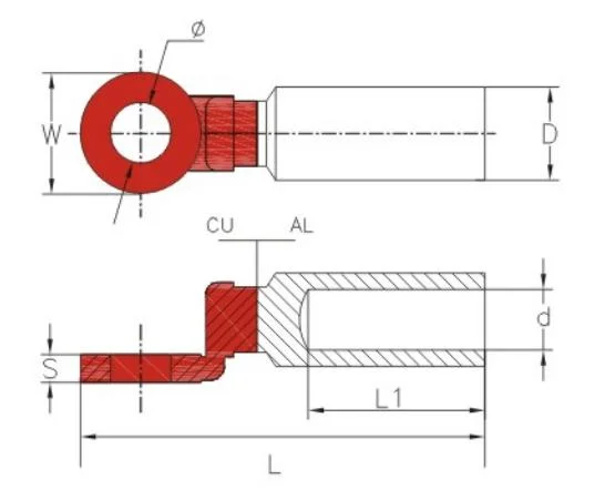 Bimetal lugs DTL 5 series Terminals & lugs (4)
