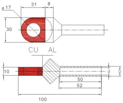 Bimetal lugs OTD series Terminals & lugs (5)