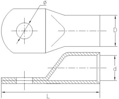 Copper lugs SC JGA series Terminals & lugs (6)