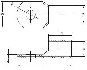Copper lugs SC series JGK Terminals & lugs (6)