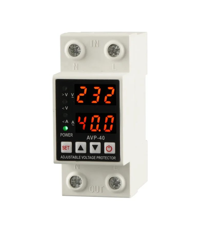 JGQ12-40 30A 40A 50A 63A 300V Din Rail Adjustable Voltage Protector